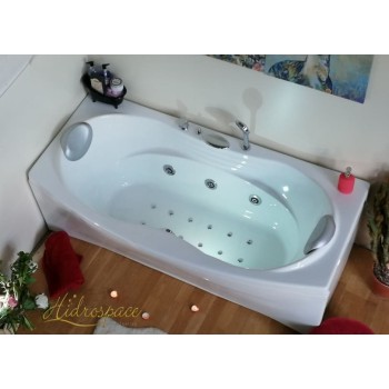 AFRODITE 170 X 70 /85 VASCA DA BAGNO RETTANGOLARE IDROMASSAGGIO DUE POSTI 