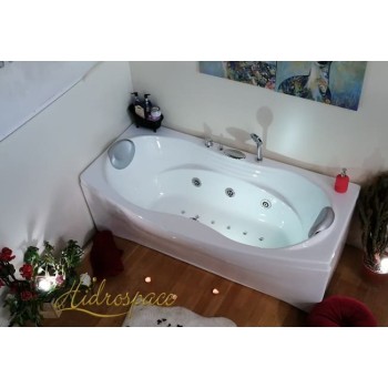 AFRODITE 170 X 70 /85 VASCA DA BAGNO RETTANGOLARE IDROMASSAGGIO DUE POSTI 