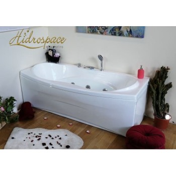 AFRODITE 170 X 70 /85 VASCA DA BAGNO RETTANGOLARE IDROMASSAGGIO DUE POSTI 