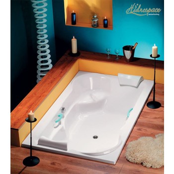 FLIPPER DUO 200 X 120 VASCA DA BAGNO IDROMASSAGGIO CON SEDUTE 