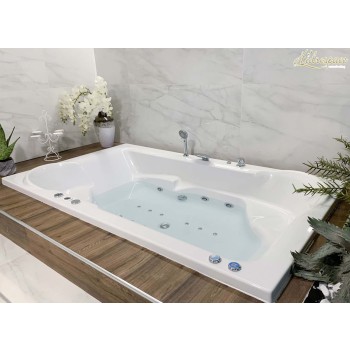 FLIPPER DUO 200 X 120 VASCA DA BAGNO IDROMASSAGGIO CON SEDUTE 