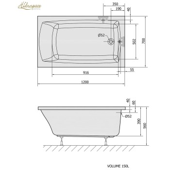 PRATIKA VASCA IDROMASSAGGIO RETTANGOLARE 70 x 120-130-140-150