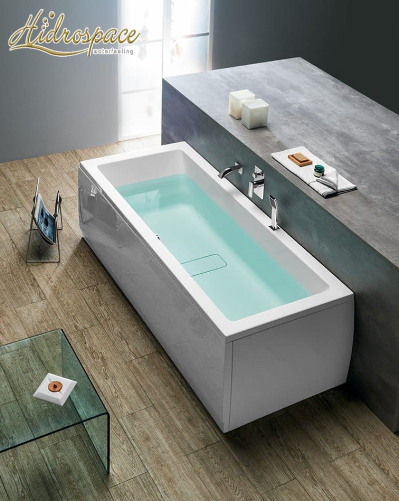 RECTA 170x80 VASCA DA BAGNO IDROMASSAGGIO DUE POSTI