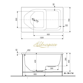 SEDUTA SMALL 70x105-120-140-160