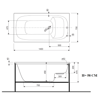 SEDUTA SMALL 70x105-120-140-160