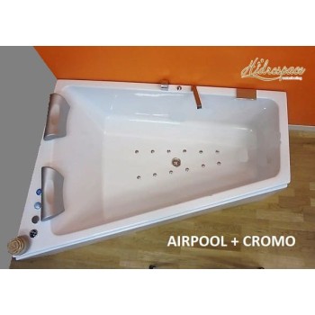 TRIAL 130 X 170 VASCA DA BAGNO IDROMASSAGGIO ASIMMETRICA