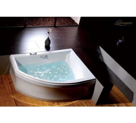 TULIPAN 130 x 170 VASCA DA BAGNO IDROMASSAGGIO ASIMMETRICA DUE POSTI